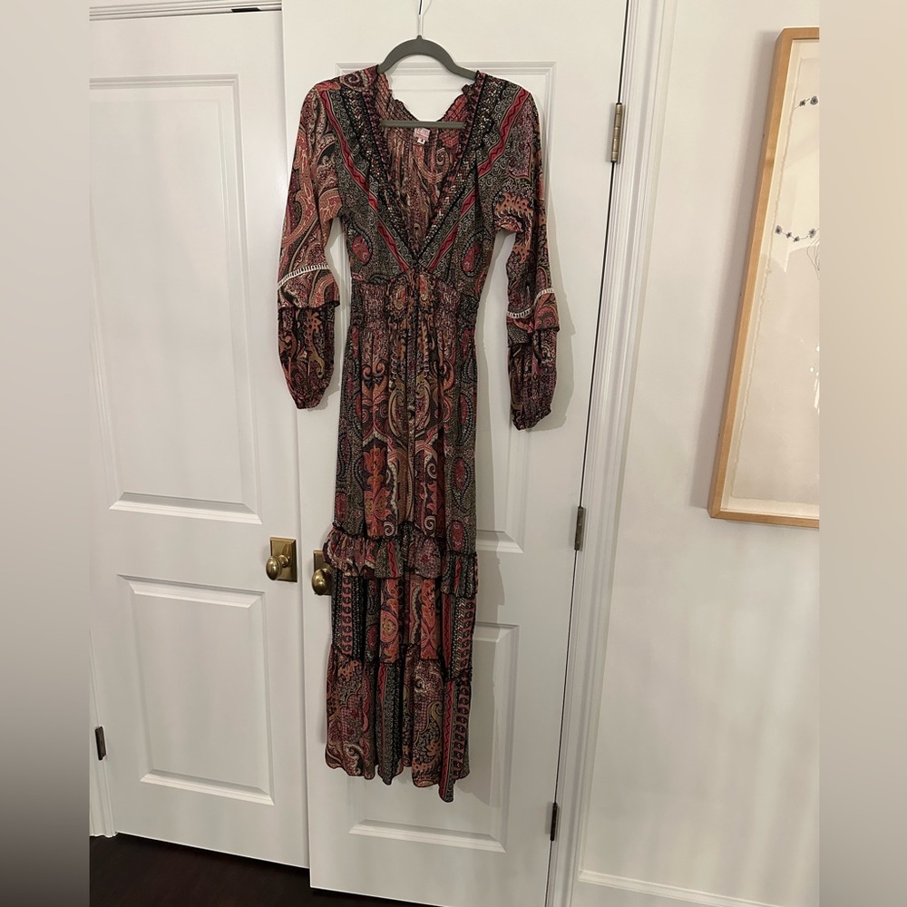 Sienna size small boho chic long sleeve dress